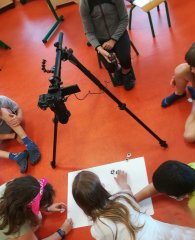 Atelier vidéo en milieu scolaire : film d'animation