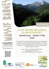 Renc'art en Bauges : La vie secrète des arbres, ça vous branche ? le samedi 3 juin à Ecole